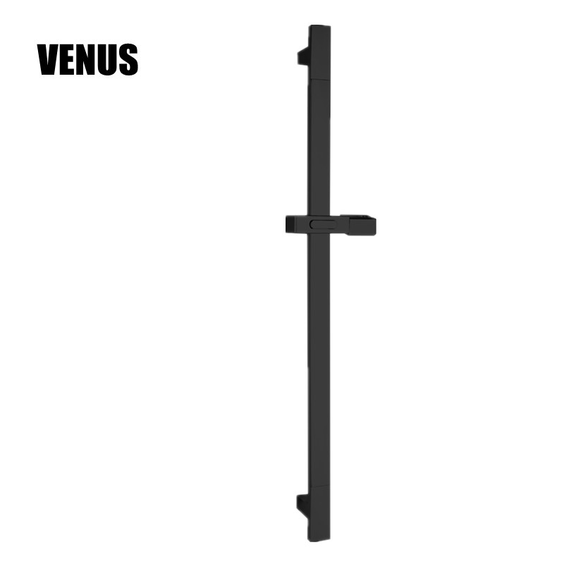 Solid brass square base bathroom Adjustable shower lift rod sliding bar with shower head holder